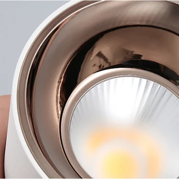 Naujas Atvykimo Paviršiaus Sumontuoti LED Downlight 5W COB 7W 10W 15W AC110V 220V Vietoje Šviesos Anti Akinimo Lubų Lempa