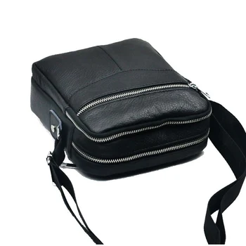 Naujas Aukštos kokybės natūralios odos vyriški krepšys mados pečių maišą kryžius body bag verslo atsitiktinis portfelis Nemokamas Pristatymas