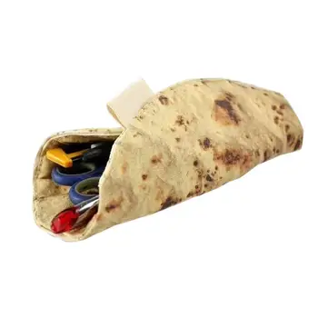 Naujas Burrito Saugojimo Krepšys Makiažas Surinkimo Krepšys Juokinga Burrito Tortilla Roll Pieštuko Atveju Rašiklis, Dėklas Mokykliniai Reikmenys Naudinga Dovana