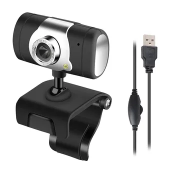 Naujas USB 2.0 30 mega Pixel Web Cam HD Kamera, Kamera Su MIC Mikrofonas, Juodos spalvos Kompiuterio PC Laptop NotebooK