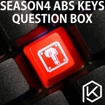 Naujovė Blizgesį Per Keycaps ABS Išgraviruotas, Shine-Per klausimas juoda raudona užsakymą mechaninė klaviatūros