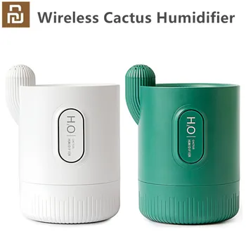 Naujų Kūrybinių Mini USB Belaidžio Kaktusas Drėkintuvas Nešiojamų Įkrovimo Aromaterapija Biuro Atmosferą Lempos Dulkinimo Oro Difuzorius
