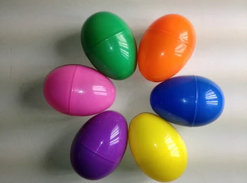 Nemokamas pristatymas apdailos vientisos spalvos atidarymo trapus Plastiko kiaušinis Velykų Kiaušinių dovanų 8x5.5 cm 6pcs/daug