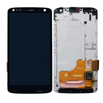Nemokamas Pristatymas Motorola Moto X Jėgos Ekranas XT1580 LCD Ekranas Su Jutikliniu Ekranu, skaitmeninis keitiklis komplektuojami su Rėmo