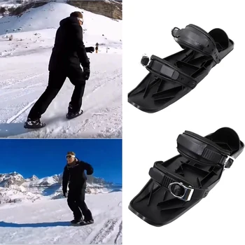 Nešiojamų Snowskates Slidinėjimas Mini Rogės, Sniegas Valdybos Slidinėjimo Batai Batai Over-the-Batai Sniego Pačiūžas, Slides, Įranga Žiemą Smagu