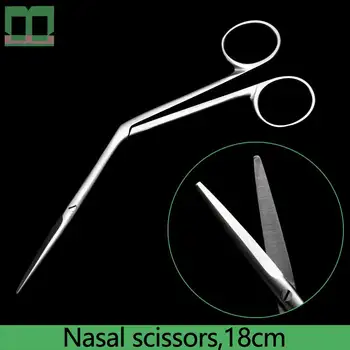 Nosies žirklės kraštais 18cm chirurgijos operacinės priemonė rhinoplasty chirurginės žirklės