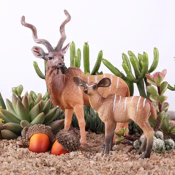 Oenux Originalus Pietų Afrikos Antilopė Gyvūnų Modelio Veiksmų Skaičiai Avių Duomenys Mielas Pvc Statinio Modelio Surinkimo Žaislai Dovana