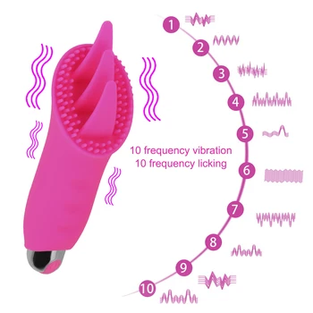 OLO 10 dažnio Suaugusiųjų Sekso Produktai Liežuvio Lyžis Vibratorius Klitorio Stimuliacija Clit Massager Spenelių Lyžis Sekso Žaislai Moterims