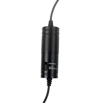 Omni-directional Lavalier Microphone su Metalo Klipas 3.5 mm 6,5 mm Adapteris 6M Ilgio Laido Išmaniojo telefono ir Kameros