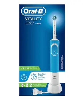 Oral-B Vitality D100 Belaidžius Dantų Šepetėlį Balta, Norint Pasiekti Kasdien Valyti Daugiau Apnašas Pataisos