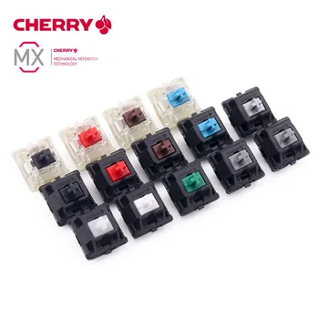 Originalus CHERRY MX RGB Silent jungiklis 3 polių mechaninė klaviatūra juoda raudona bworn aišku, mėlyna balta žalia linijinis pilka jungikliai