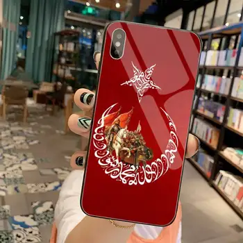 Osmanų imperijos herbas Coque Shell Telefono dėklas Grūdintas Stiklas iPhone 11 Pro XR XS MAX 8 X 7 6S 6 Plus SE 2020 atveju