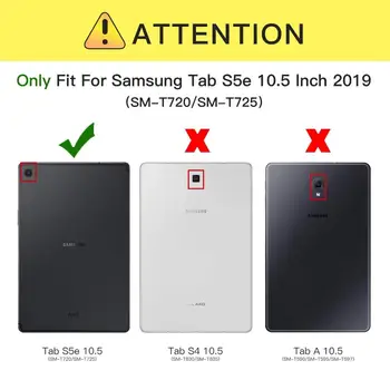Pasukama 360 Tablet case for Samsung Galaxy Tab S5E 2019 SM-T720 SM-T725 naujas išleistas 