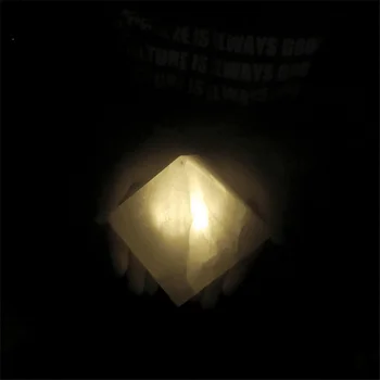 Piramidės Gipsas, Akmuo, Naktį LED Šviesos USB Įkrovimą, Lovos Miegamojo, Stalo Lempa Romantišką Atmosferą Nakčiai Lempos Lamparas Apdaila