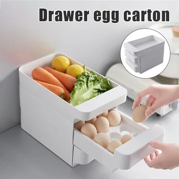 Plastikinių Kiaušinių Dėžutės Virtuvės Kiaušinių Dėklas Šaldytuve Kiaušinių Laikymo Dėžutė Kiaušinių HolderDispenser Konteinerių Kiaušinių Dėklas YE-Karšto