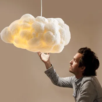 Plūduriuojantis debesis Žibintai italijos Šiaurės dizaineris lempos Asmenybės Papuošti Sieniniai šviestuvai Vaikams, Vaikų kambarys medvilnės debesis šviesos