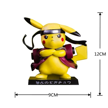 POKEMON Žaislas Veiksmų Skaičius, Cosplay Pocket Monstras Pikachu Poké Modelis Rinkti One Piece Anime Pav Apdailos Žaislas Vaikams Dovanų