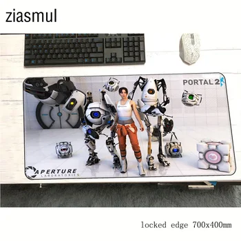 Portal 2 padmouse 700x400x3mm žaidimų kilimėlis žaidimas mielas didelis pelės mygtukai žaidėjus kompiuterio stalas High-end kilimėlis notbook mousemat pc