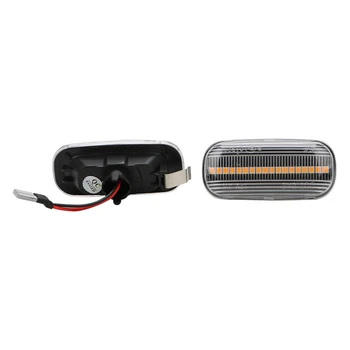 Posūkio Signalo Lemputė Indikatorių Šviesos Signalo Lemputė LED Automobilių Dynamic Šoniniai Gabaritiniai Pora posūkių žibintai Audi A3 S3 A8 TT 18SMD