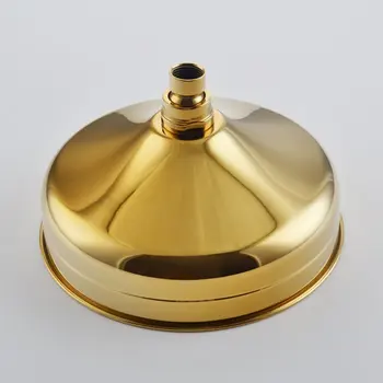 Prabangūs, Aukso Spalvos Dušo Galvutė Apvalios Formos Dušo galva 20cm Žalvario Kritulių Vonios kambarys Showerhead