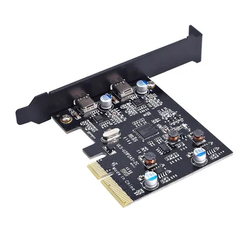 Pridėti Korteles, USB 3.1 Dual 10Gbps 2x Tipas-C Uostų PCI Express duomenų Valdytojas Stove Kortelės Išplėtimo Adapteris, skirtas 