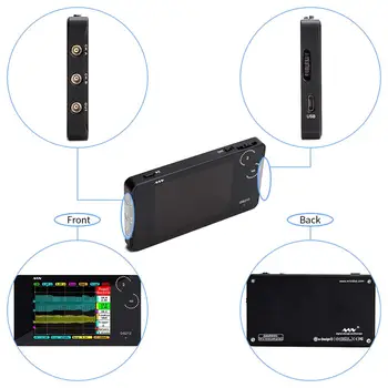 Profesinės RANKOS mini DS211 DS212 Skaitmeninis Oscilloscope Kišenėje Nešiojamas USB Oscilloscope DSO211 DSO212 LCD Ekranas Automobiliams