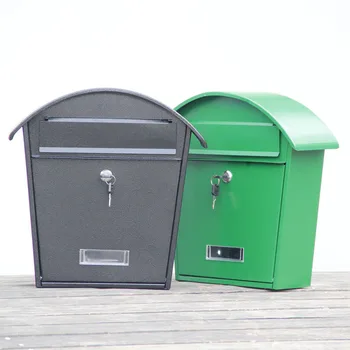 Rainproof namas modelis villa metalinės pašto dėžutės, nerūdijančio plieno, pasiūlymų dėžutės bendrijos pašto dėžutę