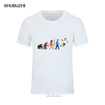Rausvos spalvos, trumpomis Rankovėmis Užsakymą Evoliucija Rankinio Komiksų Tee Marškinėliai Vyrams Crazy Plus Size Jo ir Autorystė T Shirts Pigiai Parduoti Kinijos Tees