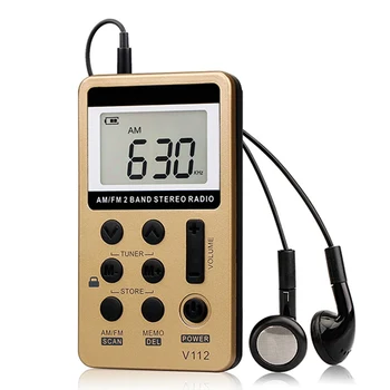 Retekess Mini AM FM Stereo Radijo Ausinės Pocket Digital Tuning Valdomas Radijo LCD Ekranas, Radijas, Skaitmeninis Displėjus, Miego laikmatis