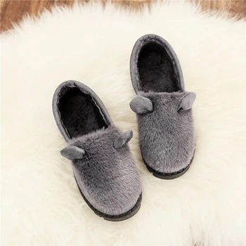 Rudenį ir žiemą, triušio kailiniai batai šiltas butas žirniai batai triušio ausis nėščios moterys storos medvilnės batai storio apačioje sniego batai