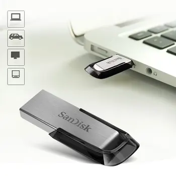 SanDisk USB 3.0 Flash Drive, 128GB 64GB 32GB 16GB ULTRA NUOJAUTA Memory Stick Pen Drives Pendrive Flashdisk U Disko Kompiuteris