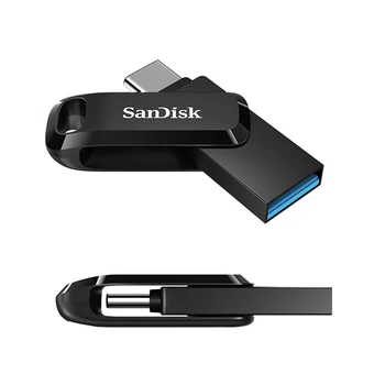 SanDisk USB Flash Drive 32GB 64GB 128GB 256 GB Ultra Dual USB3.1 Disko OTG Tipas-C Pen Ratai Stick 150M/s Išmanųjį telefoną, Nešiojamąjį kompiuterį