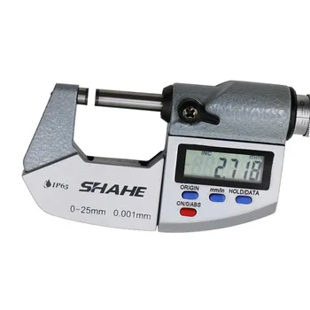 SHAHE IP65 skaitmeninis staliuko 0.001 mm, elektroninis skaitmeninis už staliuko 0-25 mm