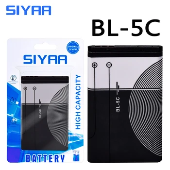 SIYAA Telefonas Baterija BL-4B BL-4C BL-5C BL-5B Nokia BL 4B BL 5B, BL 4C BL 5C 2630 7373 N75 N76 N70 N72 6300 6136 5070 Baterijos