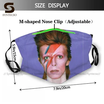 Spausdinti Sublimacijos David Bowie Šešių Veido Kaukė Mielas Suaugusiųjų Audiniu Veido Nagų Kaukė Su Filtru