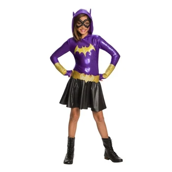 Superherojų Merginų Hoodie Suknelė - Vaikai Batgirl Kostiumas TuTu Suknelė Helovinas Kostiumas (3-9Years) Šalis Suknelė