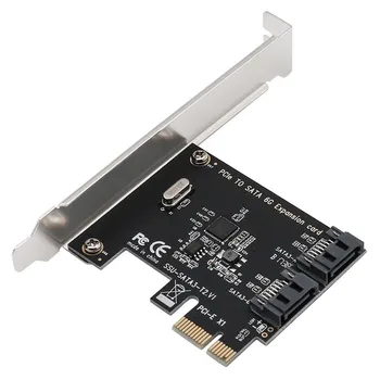 Superspeed PCI-E 2.0 x1 2 Uostai SATA III 6GB/s Vidinis Konverteris PCI Express Controller Adapter Kortele SATA HDD SSD