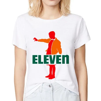 Svetimas dalykų 711 septyni vienuolika dizaino juokingi marškinėliai femme vasarą naujas baltos spalvos atsitiktinis marškinėlius moterims tee marškinėliai