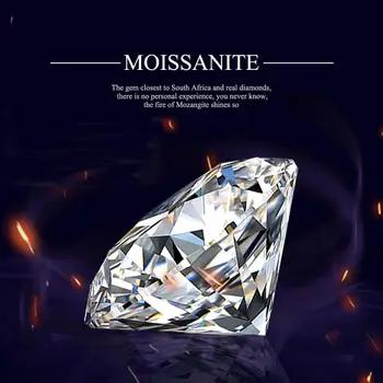 Szjinao Laisvas Brangakmenių Moissanite akmuo D Spalva 1ct Karatų 2mm Diamond Moissanites Gem akmens Puikus Supjaustyti VVS1 Papuošalai Žiedas