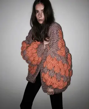 TEELYNN susagstomi megztiniai megztinis moterims invierno 2019 rankomis megztas megztinis Balionas ilgomis rankovėmis boho megztiniai kailis negabaritinių outwear
