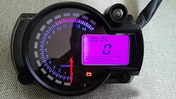 TKOSM Šiuolaikinės KOSO 14000rpm Juoda Balta LCD Skaitmeninio Motociklo Spidometras Odometras Reguliuojamas MAX 299KM/H Motociklas Su Laikikliu