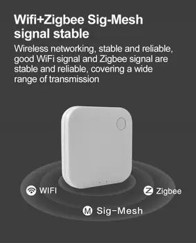 Tuya Zigbee Tiltas Smart Home Zigbee Vartai Hub Nuotolinio Valdymo Zigbee Įrenginių Per Smart Gyvenimo APP Wifi Vartai