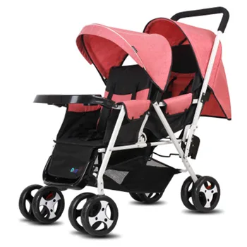 Twin vežimėliai Nešiojamas Sulankstomas Dvynių kūdikių vežimėliai kūdikių vežimėliai antra artefaktus