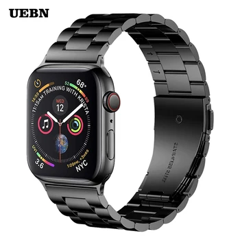 UEBN Klasikinis Metalo, Nerūdijančio Plieno, Diržu, Apple watch Serijos 6 40mm 44mm juostos iWatch 5 4 3 2 Apyrankę 42mm 38mm watchband