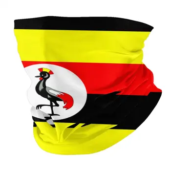 Uganda Vėliavos Veidą Skara Su 2 Vnt Filtras universalią Skarą lankelis jojimo kaukė