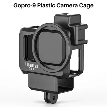 Ulanzi G9-4 GoPro 9 Plastiko Narve GoPro Hero 9 Black Fotoaparato krepšys su Šaltu batų Mic Užpildyti Šviesos Vlog Fotoaparato Priedai