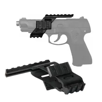 Universalus Taktinis AEG Pistoletas Plastiko Polimerų Bazės Quad Picatinny Rail Akyse apšvietimo taikymo Sritis Mount 17 5.56