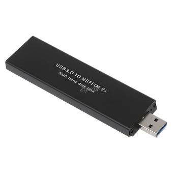 USB3.0 SATA Pagrįstas 2280 M. 2 SATA SSD Nešiojamų Talpyklos Laikymo Dėžutė Juoda