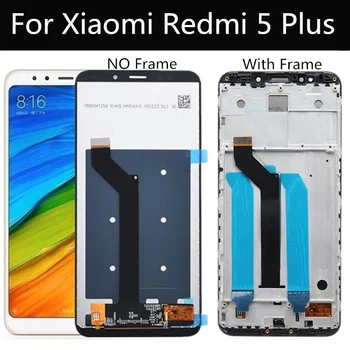 Už Xiaomi Redmi 5 Plius LCD Ekranas Jutiklinis Ekranas skaitmeninis keitiklis Asamblėjos Pakeitimo Reikmenys Xiaomi redmi5 PLIUS LCD