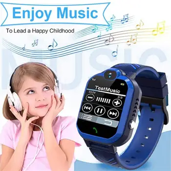 Vaikai Smart laikrodis Su SIM Kortele Skambinti SOS Padėties nustatymo Anti-lost Smartwatch Vaikų Vandeniui HD Touch Screen Žaidimas Smart Laikrodis